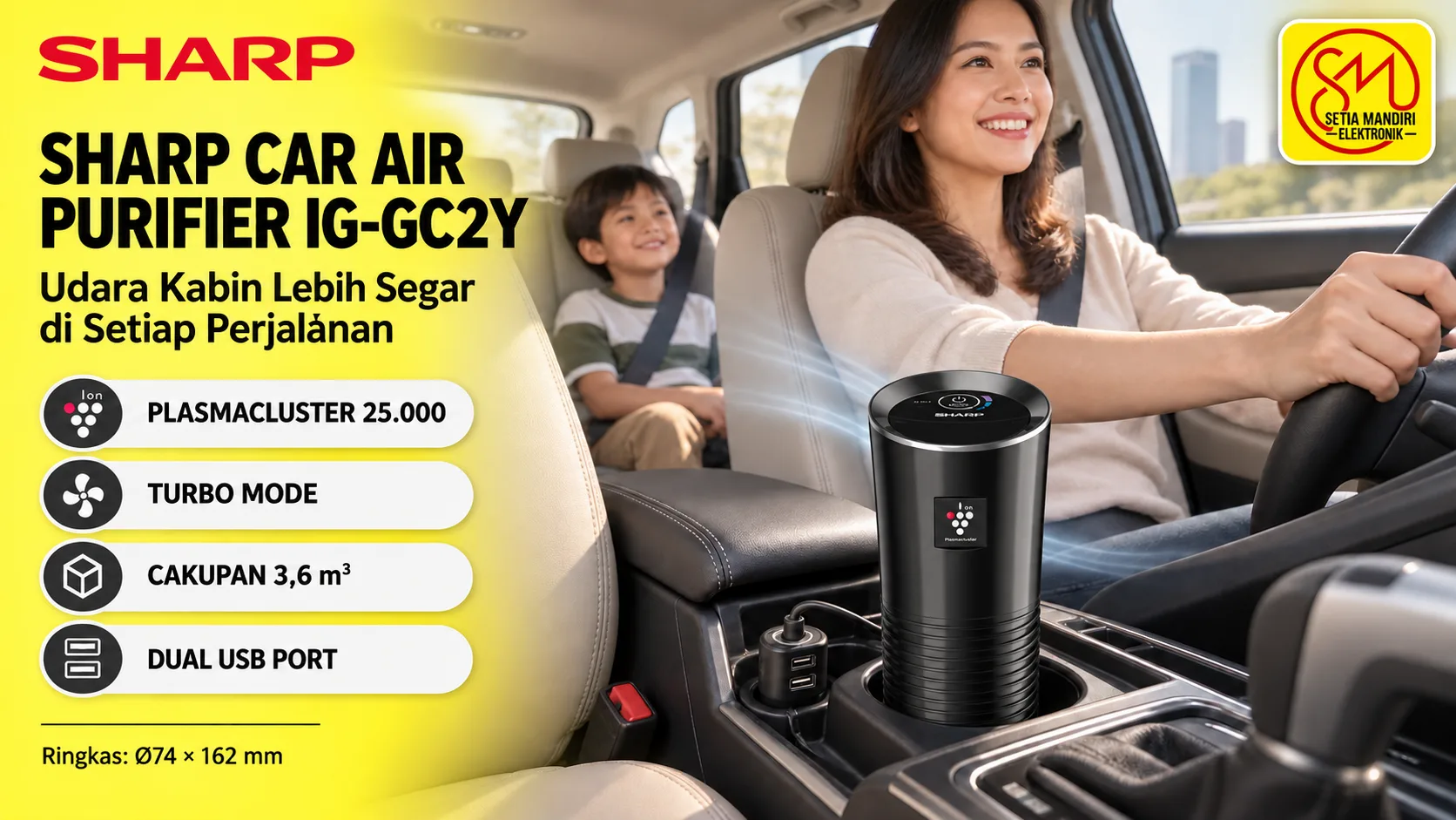 Sharp Car Air Purifier IG-GC2Y