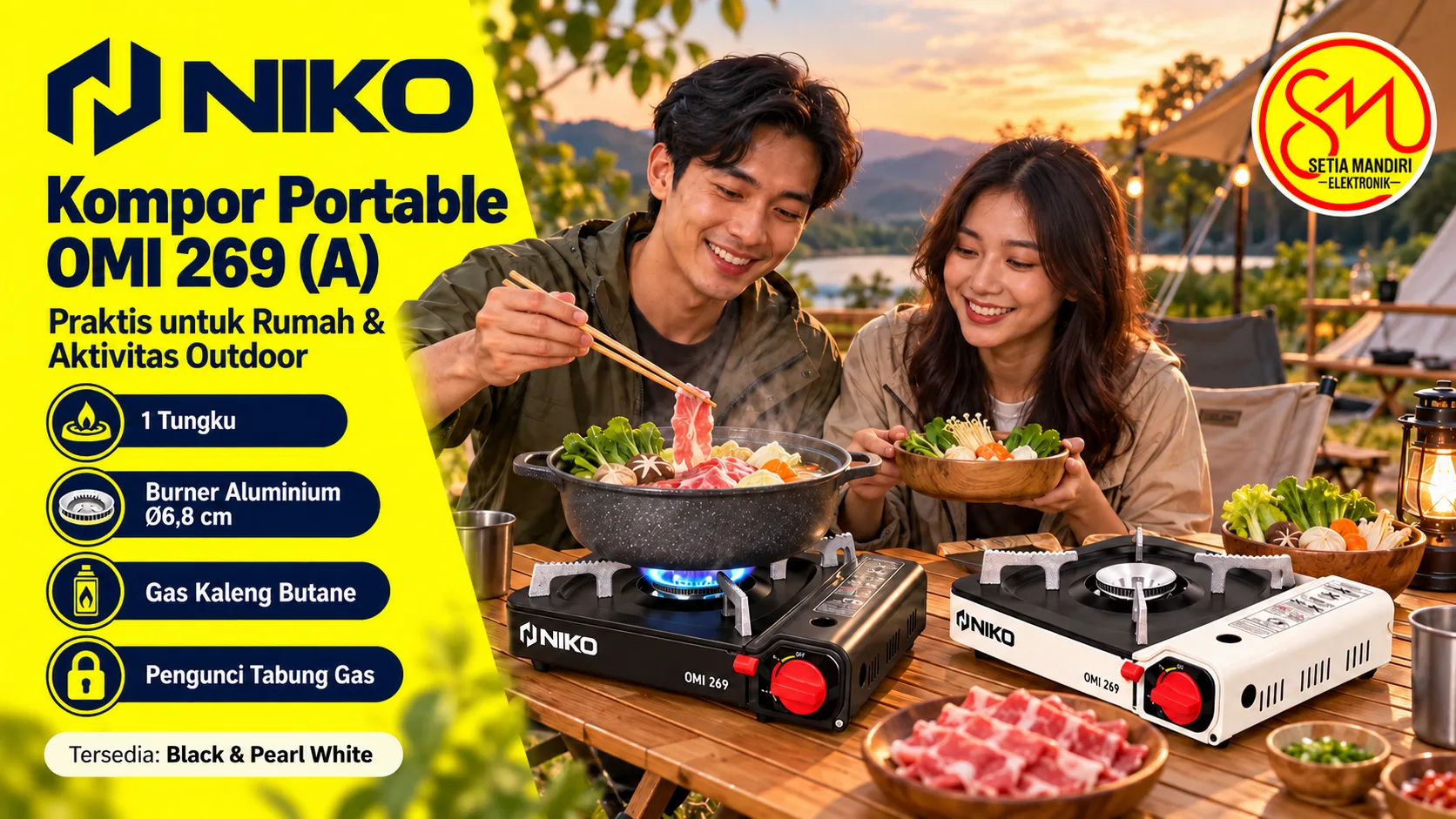 NIKO Kompor Portable 1 Tungku OMI 269 (A)