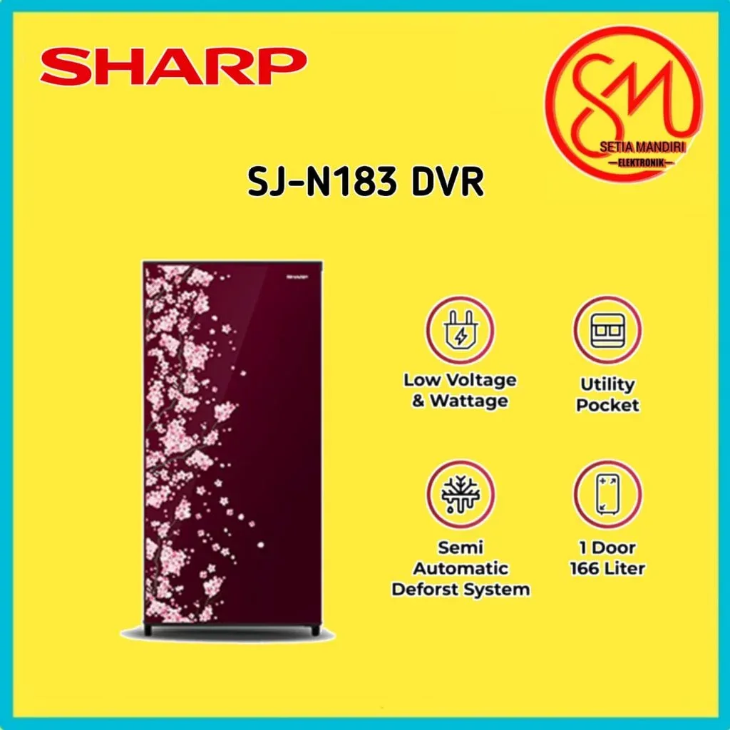 KULKAS 1 PINTU SJN183DSH 183DVB 183DVR 183NHS