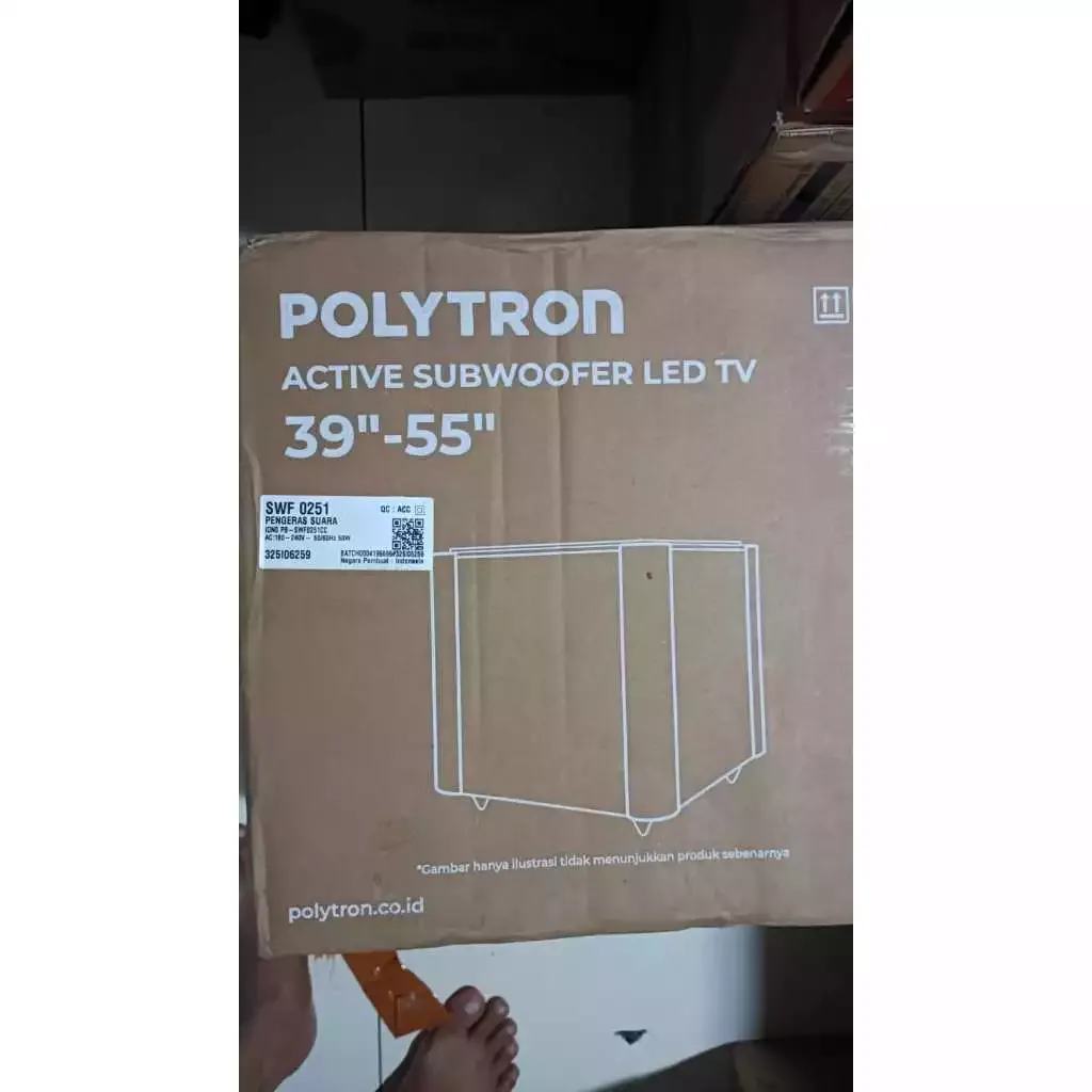 POLYTRON SWF 0251 Subwoofer 7 Inch Active LED TV SWF0251