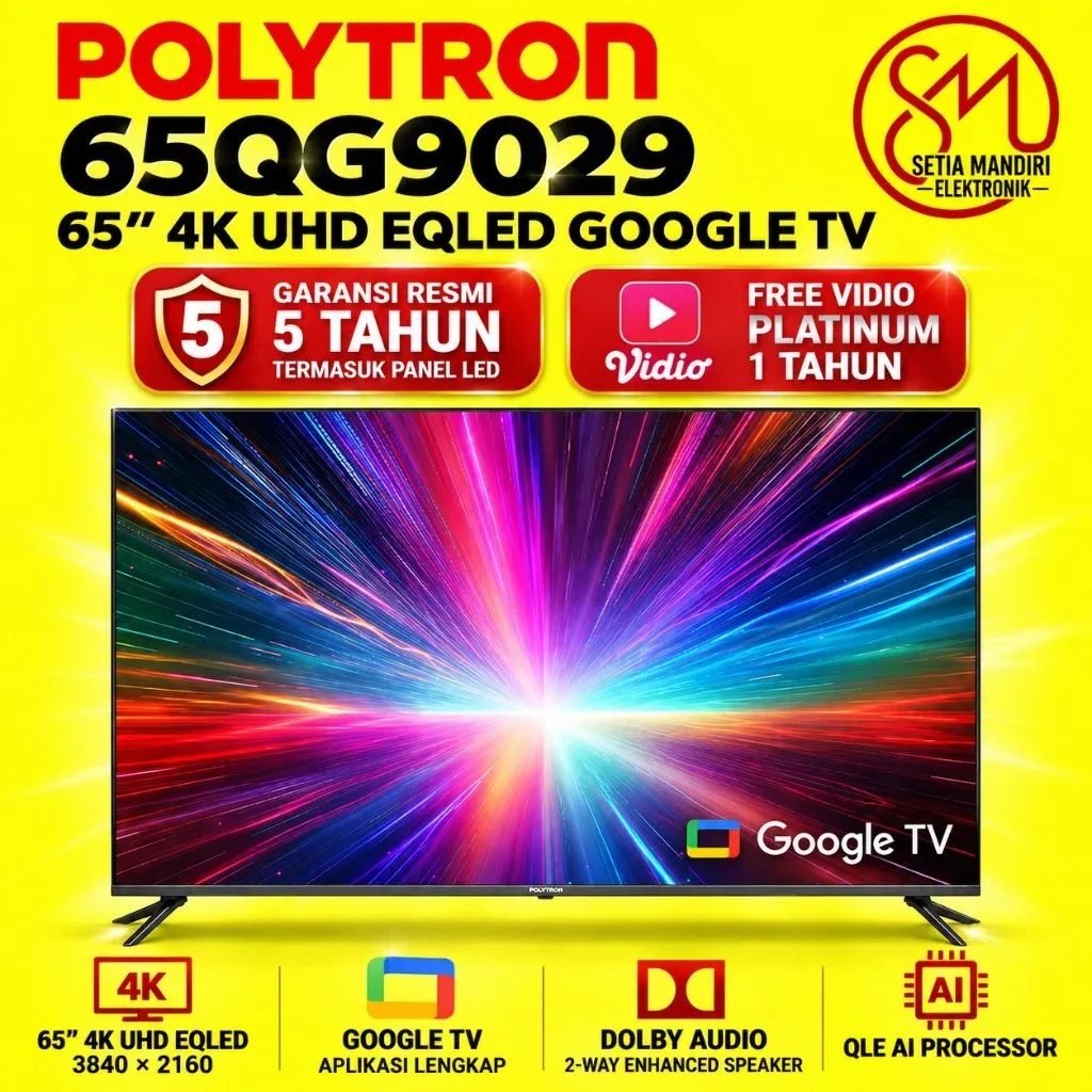 POLYTRON Smart Cinemax EQLED 65 Inch PLD 65QG9029