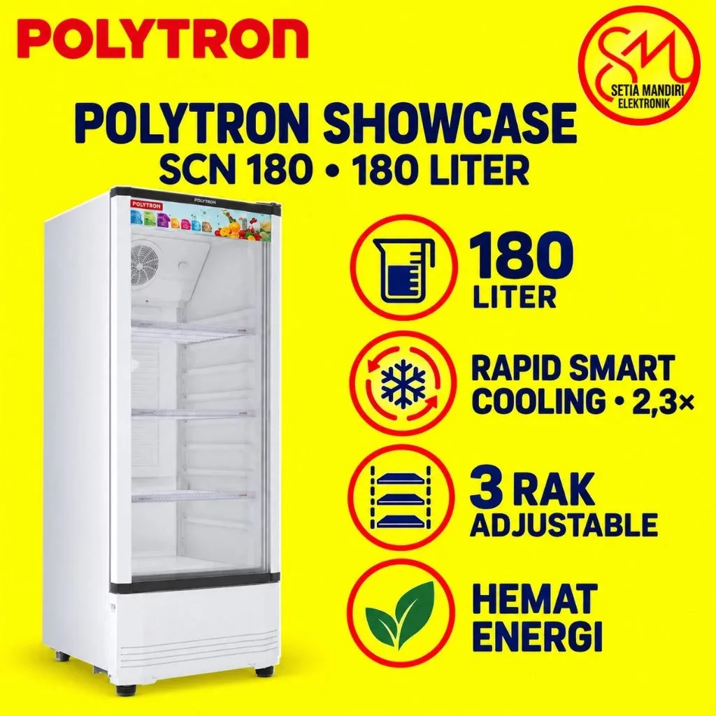 Showcase Polytron SCN140 I SCN180 I SCN230 I SCN237 Frost 140/180/250/285Liter