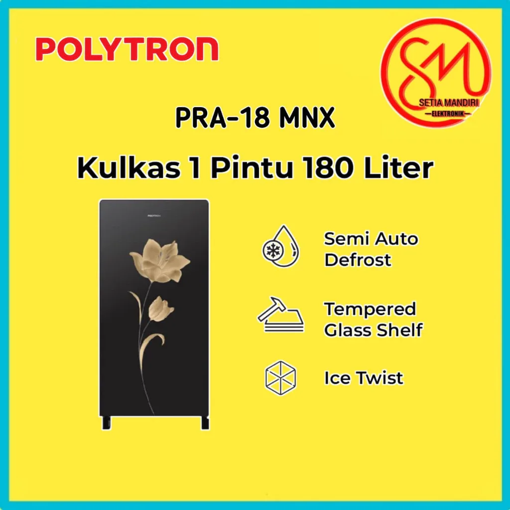 Polytron Kulkas 1 Pintu PRA 18 MN / 18MNX