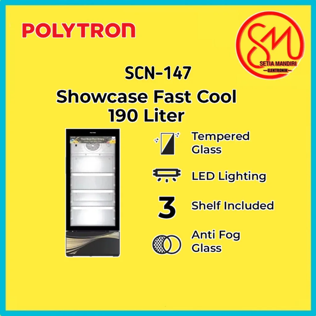 POLYTRON Showcase Display Cooler 190 Liter - SCN 147