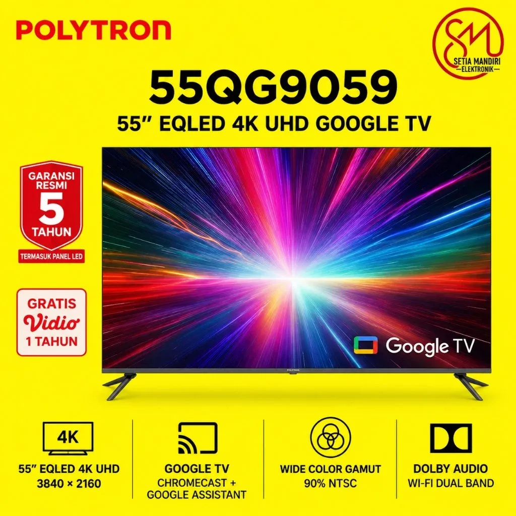 POLYTRON Smart Cinemax EQLED 55 Inch PLD 55QG9059