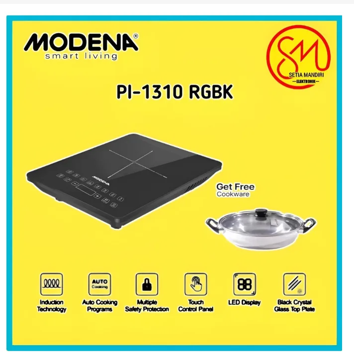MODENA Portable Induction - PI 1310 RGBK Kompor Listrik Induksi Portable 1 Tungku