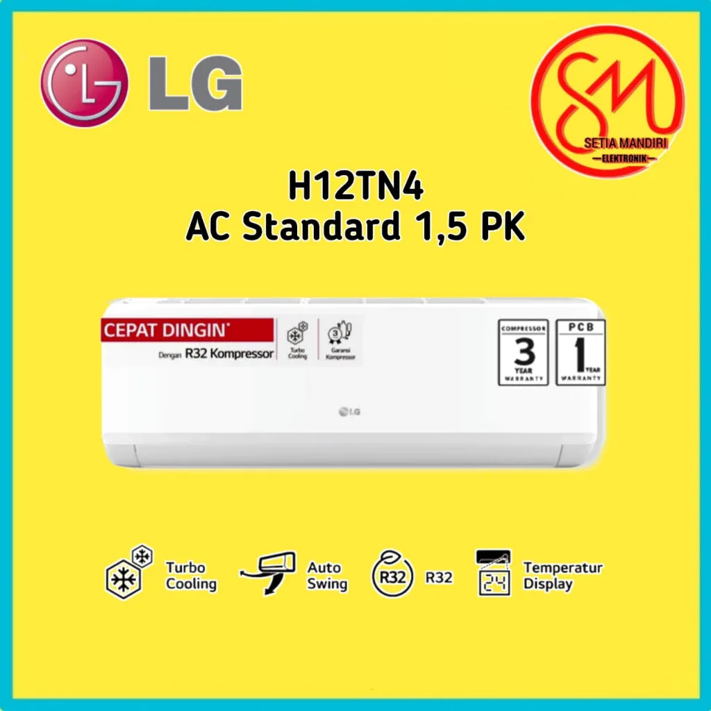 LG AC Standard Hercules 1.5 PK Turbo Cooling - H12TN4