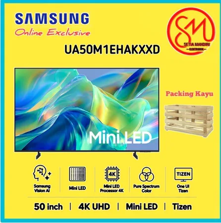 SAMSUNG Smart TV 50" Mini LED M1EH UA50M1EHAKXXD 4K Vision AI 2026 Mini LED AI Companion Tizen One UI