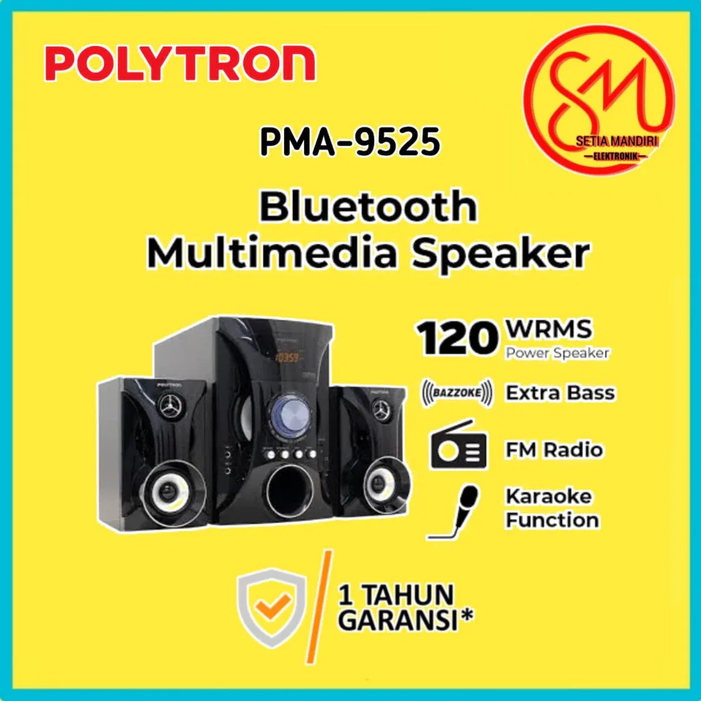 POLYTRON Multimedia Speaker PMA 9525 & 9522 Bluetooth Extra Bass