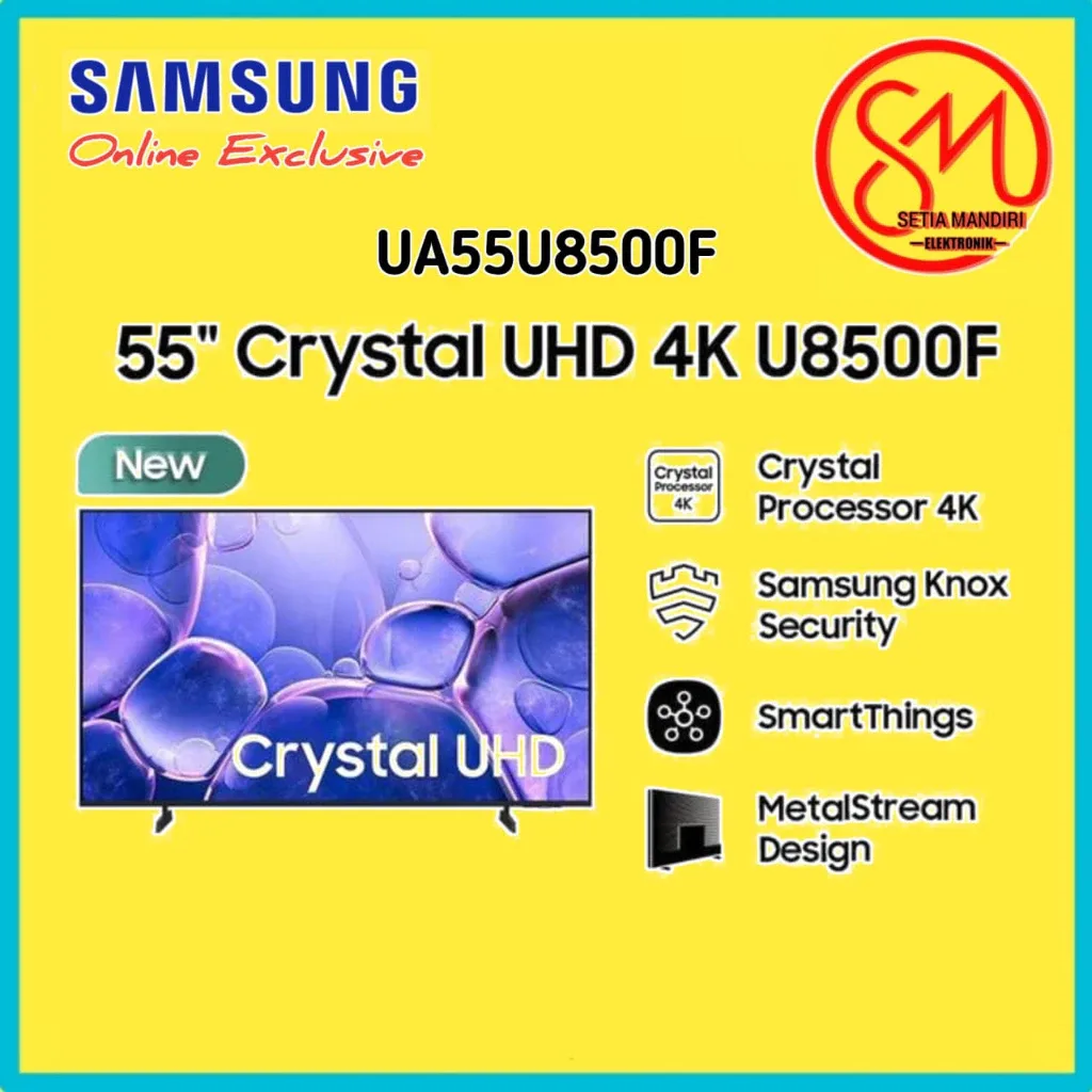 Samsung 43" 55" Crystal UHD 4K U8500F Smart TV | Crystal Processor 4K | SmartThings