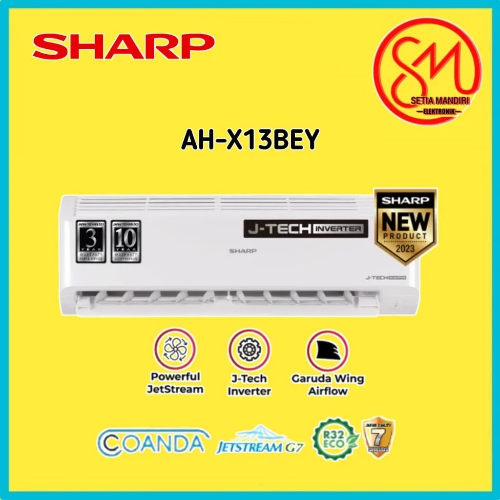 AC SHARP 1.5 PK J-TECH Inverter AH-X13BEY / 1.5PK AHX13BEY / AHX 13 BEY R32 Garuda Series